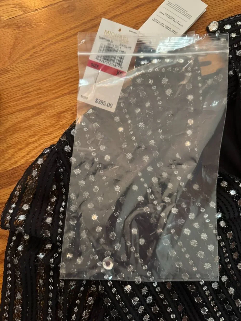 MICHAEL Michael Kors Black Sequin Lace Mini Dress (NEW w/ TAGS)